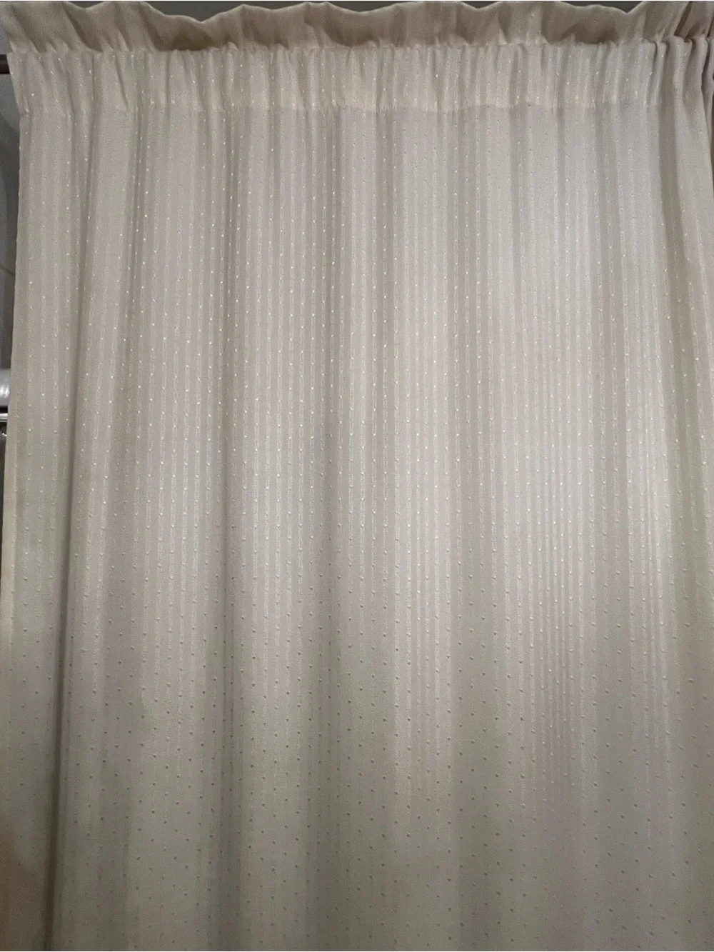 Neutral Cream Dot-Pattern Curtain Panels (5)